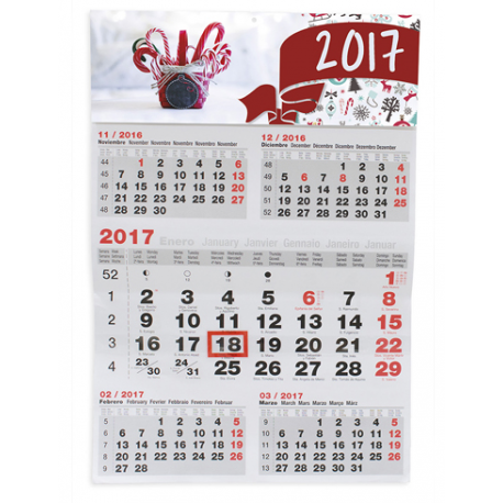 CALENDARIO PARED 5 MESES