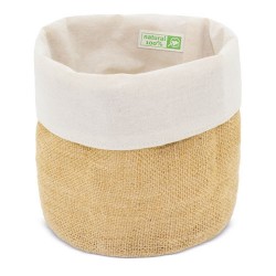 PANERA DE ALGODON Y JUTE NATURAL "PAPÚA"