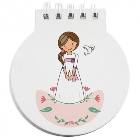 Libreta comunion nina Frida