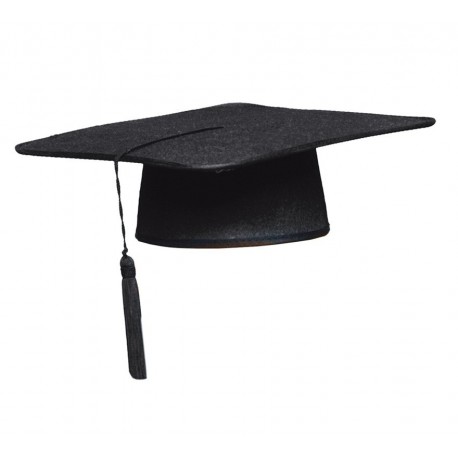 BIRRETE DE GRADUACION NEGRO