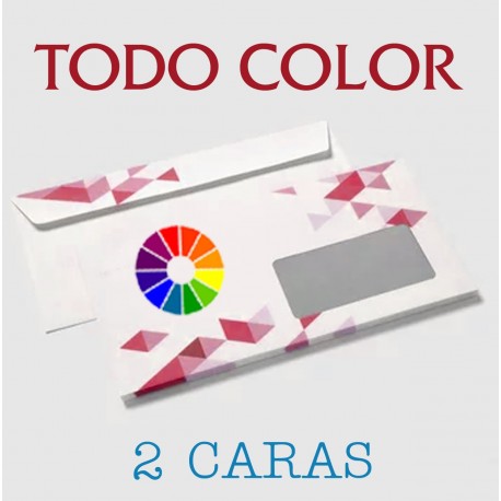 1000 SOBRES DIN DL TODO COLOR