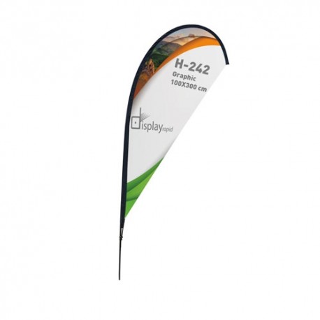 BANDERA FORMA GOTA 4 M