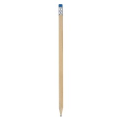 LAPIZ MADERA CON GOMA COLOR AZUL