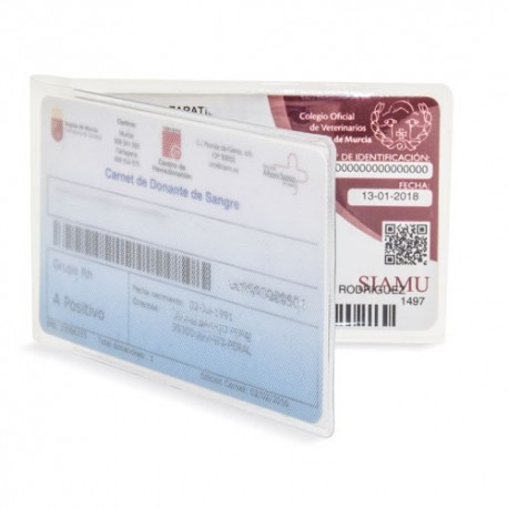 FUNDA PARA TARJETAS DOBLE