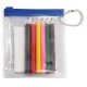 BOLSA PVC LAPICES COLORES AZUL