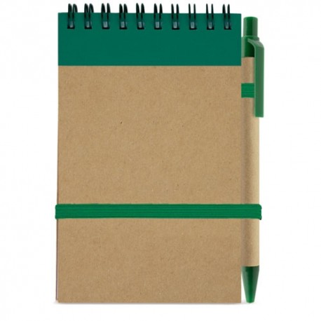BLOC DE NOTAS CON BOLIGRAFO RECICLADO