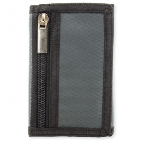 CARTERA MONEDERO FUSION GRIS