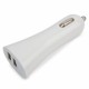 CARGADOR DE COCHE DOBLE USB BLANCO