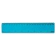 REGLA FLEXIBLE 20 CM AZUL