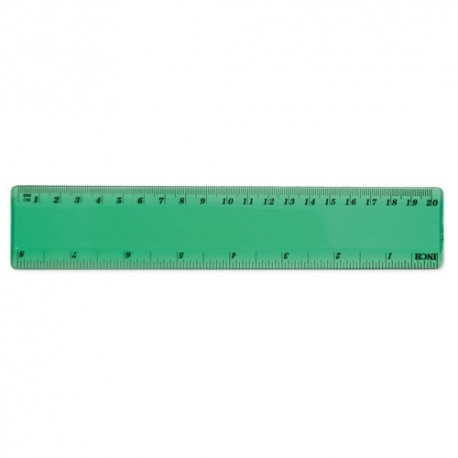 REGLA FLEXIBLE 20 CM VERDE