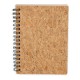 LIBRETA CON ANILLAS CORCHO NATURAL