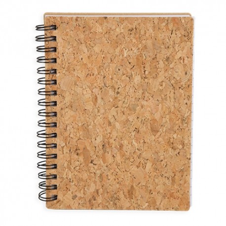 LIBRETA CON ANILLAS CORCHO NATURAL