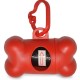 PORTABOLSAS FORMA HUESO ROJO