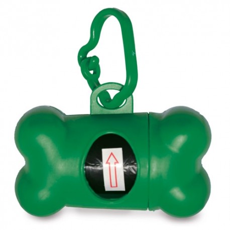 PORTABOLSAS FORMA HUESO VERDE
