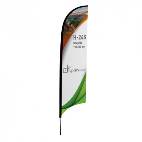 BANDERA FORMA PLUMA 2 M