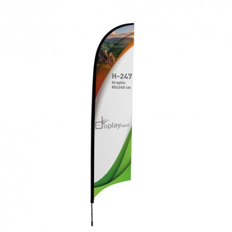 BANDERA FORMA PLUMA 4 M