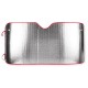 PARASOL METALICO COCHE 2 CARAS RIBETE ROJO