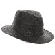 SOMBRERO PAJA CAPO NEGRO