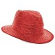 SOMBRERO PAJA CAPO ROJO