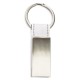 LLAVERO METALICO PIEL BLANCO