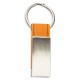 LLAVERO METALICO PIEL NARANJA