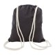 BOLSA MOCHILA NEGRA ALGODON