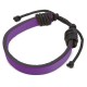 PULSERA POLIPIEL AJUSTABLE LILA