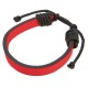 PULSERA POLIPIEL AJUSTABLE ROJA