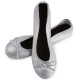ZAPATILLA PLEGABLE PLATA 12 PARES