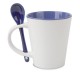 MUG CERAMICA CUCHARA AZUL