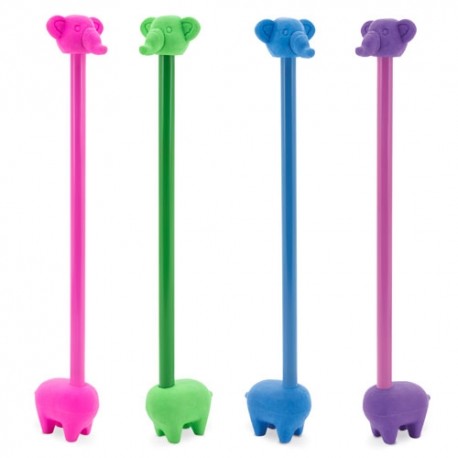 SET LAPICES CON GOMA ELEPHANTPACK 4 PCS