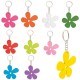 LLAVERO DE MADERA HAPPY FLOWER 1 PACK 10 UDS