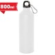 BOTELLA DE ALUMINIO ACABADO MATE CON MOSQUETON 800 ml