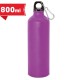 BOTELLA DE ALUMINIO ACABADO MATE CON MOSQUETON 800 ml