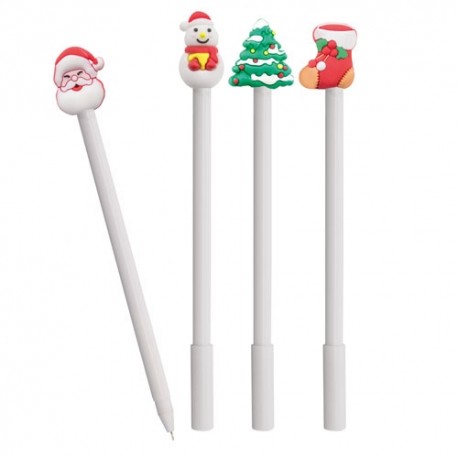 SET DE BOLIGRAFOS NAVIDENOS 4 MODELOS