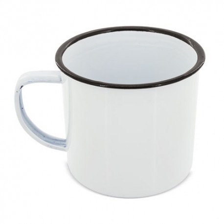 MUG METaLICA ESMALTADA RETRO REBORDE
