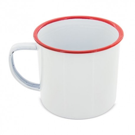 MUG METaLICA ESMALTADA RETRO REBORDE